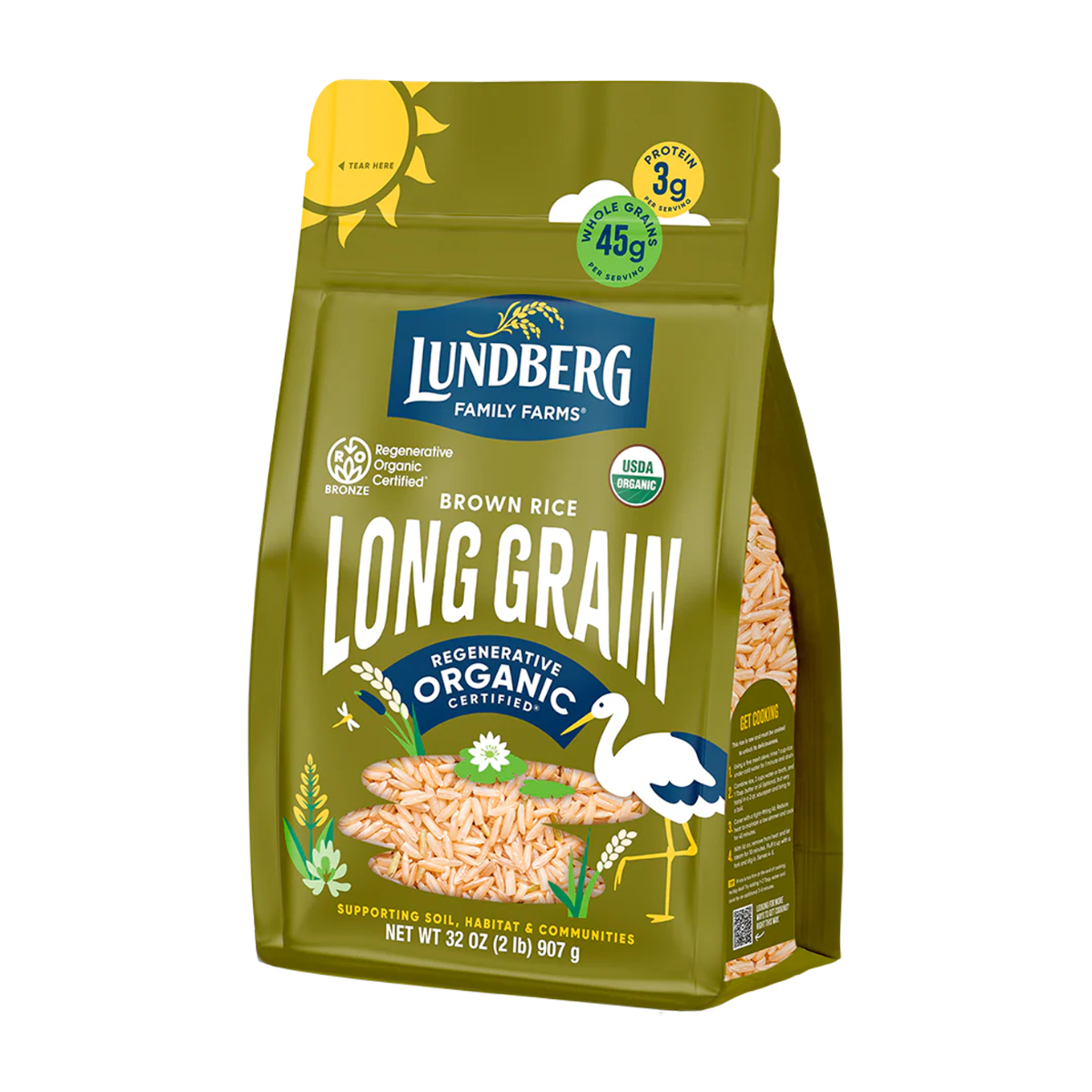 Lundberg | Organic Long Grain Brown Rice 907g