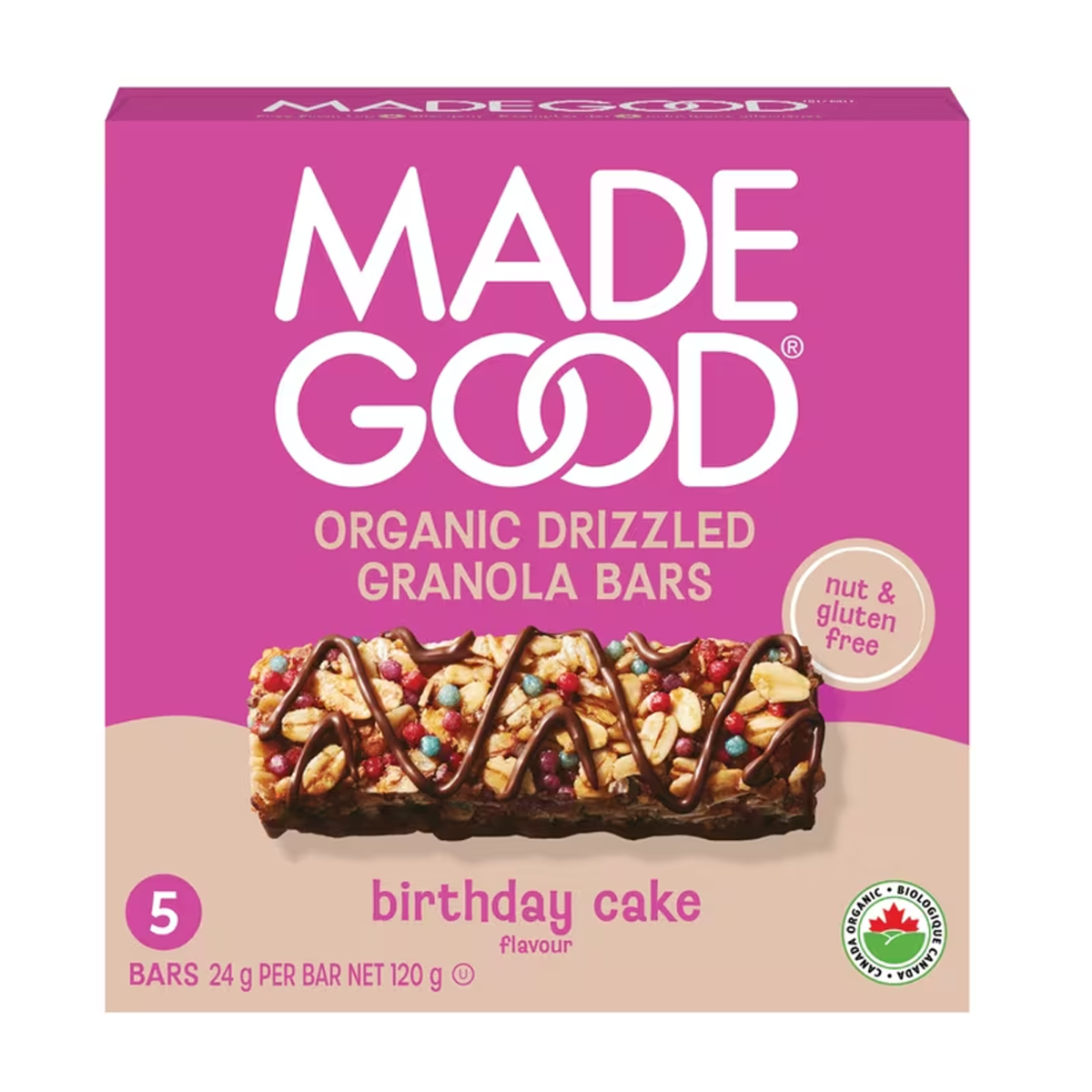 Made Good | Chocolate Drizzled Birthday Cake Flavour Granola Bars