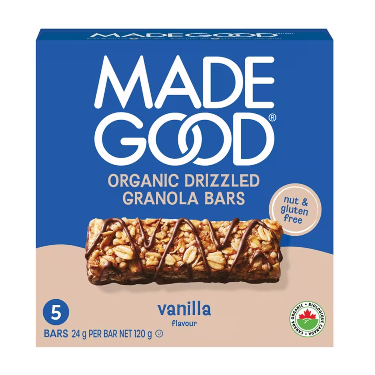Made Good | Chocolate Drizzled Vanilla Flavour Granola Bars