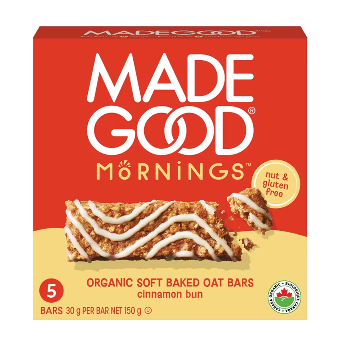 Made Good | Mornings Cinnamon Bun Soft Baked Oat Bars