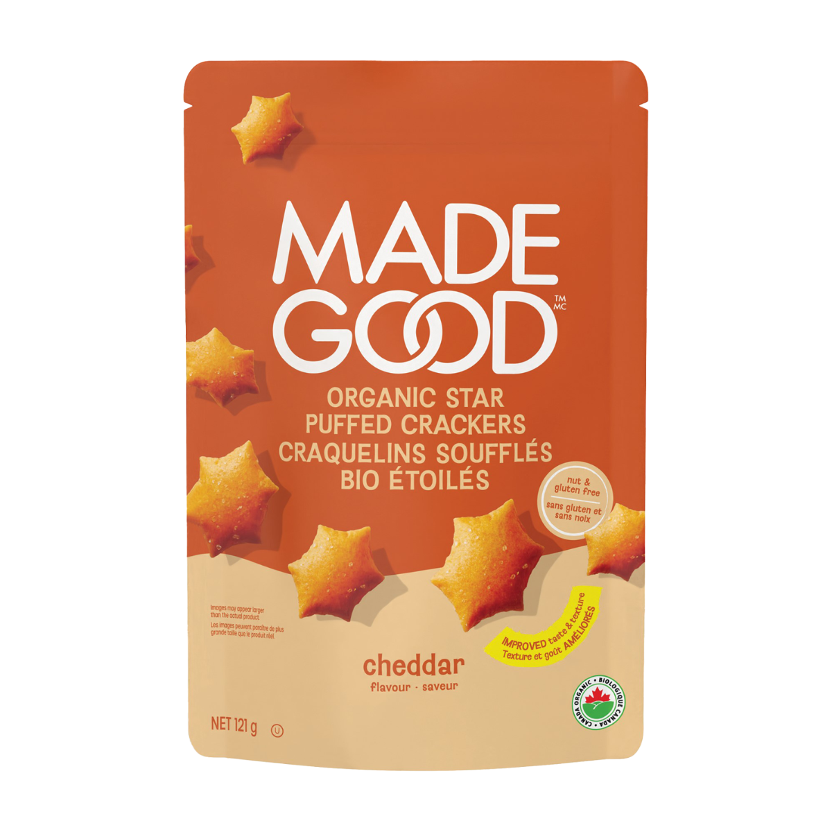 Made Good | Cheddar Star Puffed Crackers