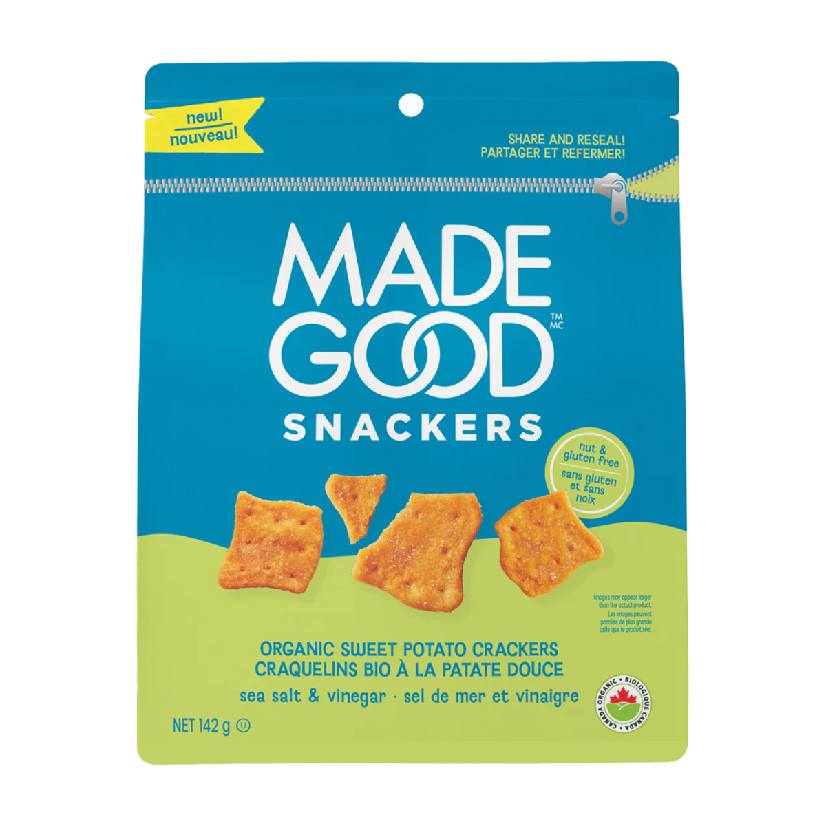 Made Good | Sweet Potato Crackers Sea Salt & Vinegar 142g