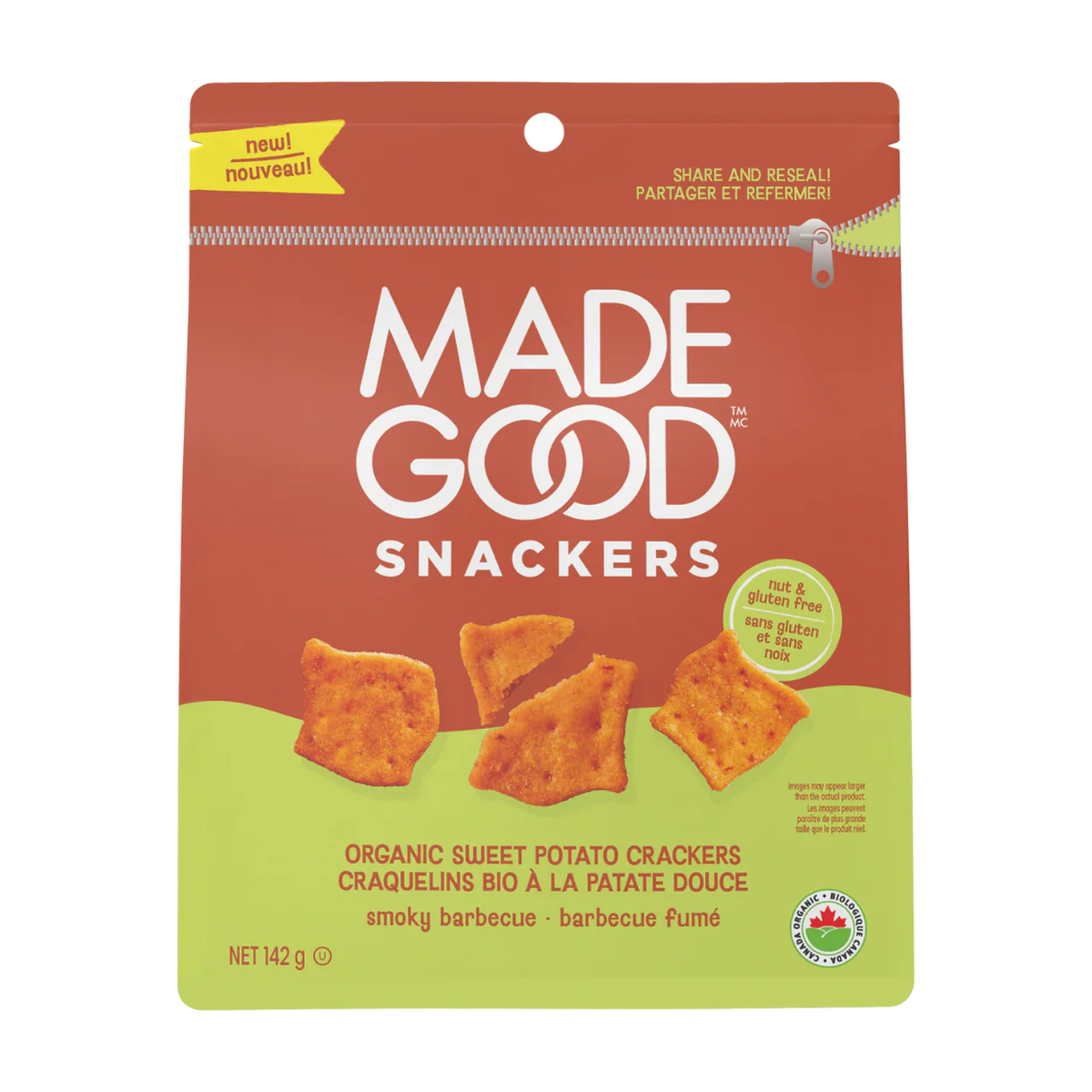 Made Good | Sweet Potato Crackers Smoky Barbecue 142g