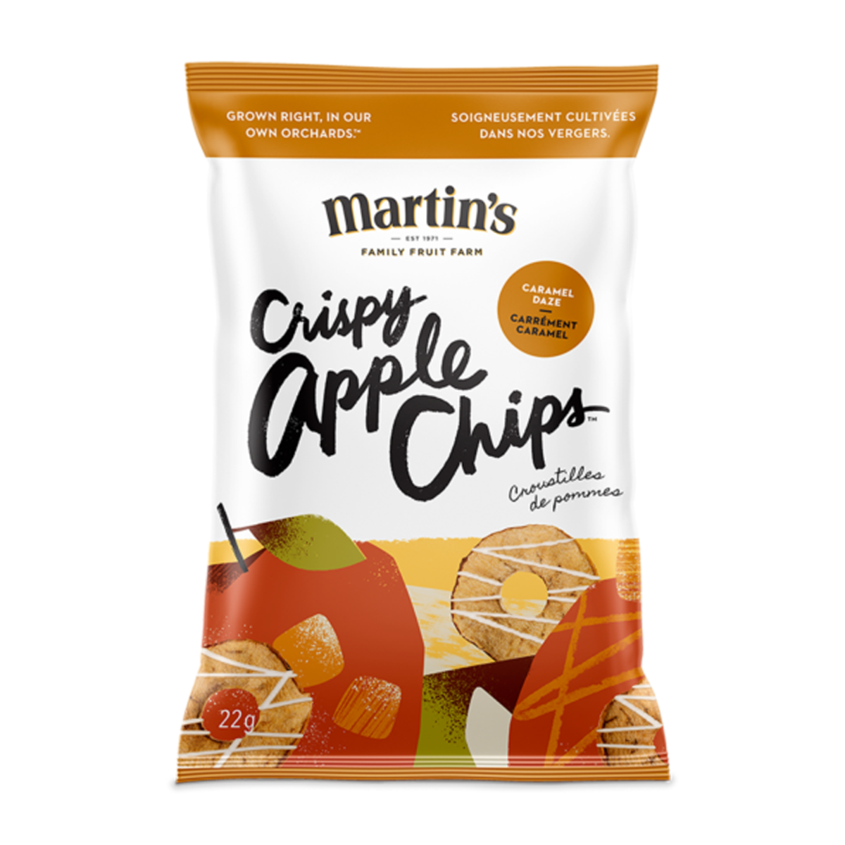 Martins | Crispy Apple Chips Caramel Daze 22g