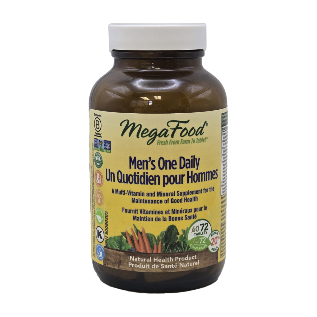 MegaFood | Mens Multi One Daily 72 Tablets