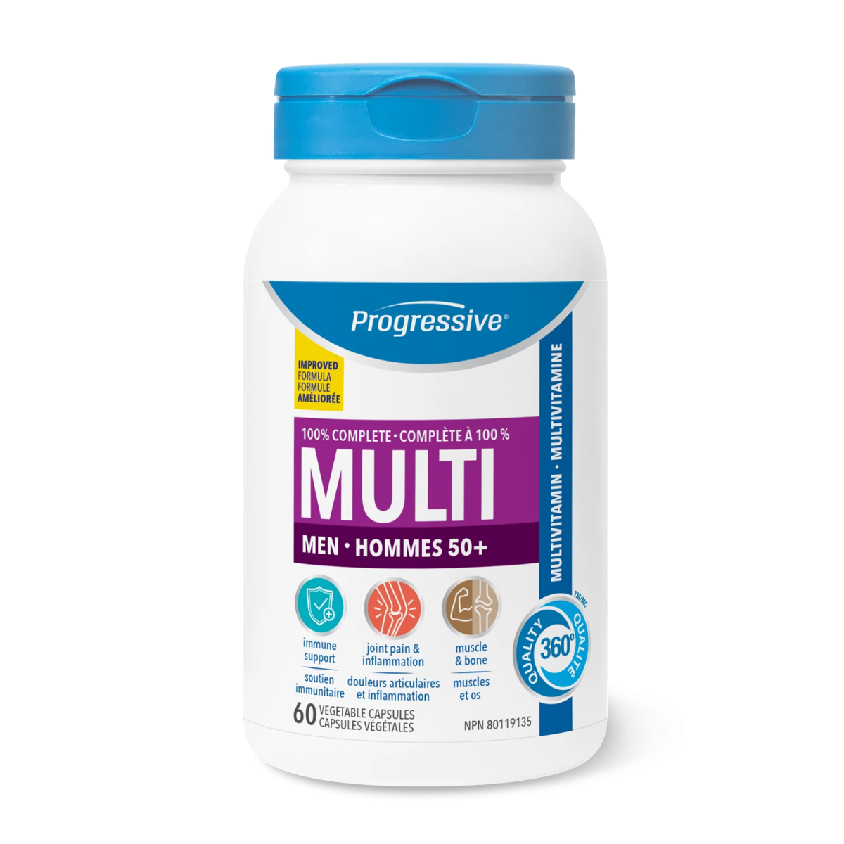 Progressive | Men 50+ Multivitamin Veggie Capsules