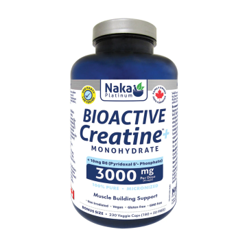 Naka Platinum | Bioactive Creatine+B6  230 Veggie Capsules