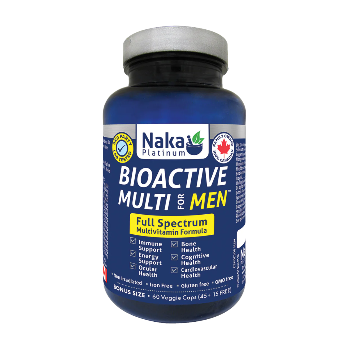 Naka Platinum | Bioactive Multi For Men Veggie Capsules
