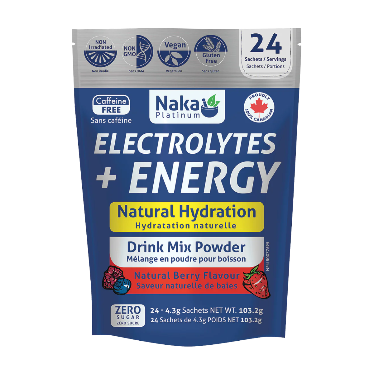 Naka Platinum | Electrolytes+Energy Sport Drink Powder