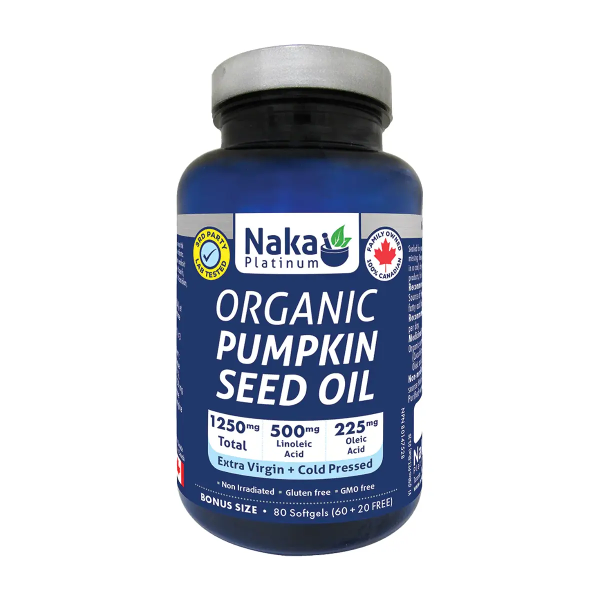 Naka Platinum | Pumpkin Seed Oil 1250mg Softgels