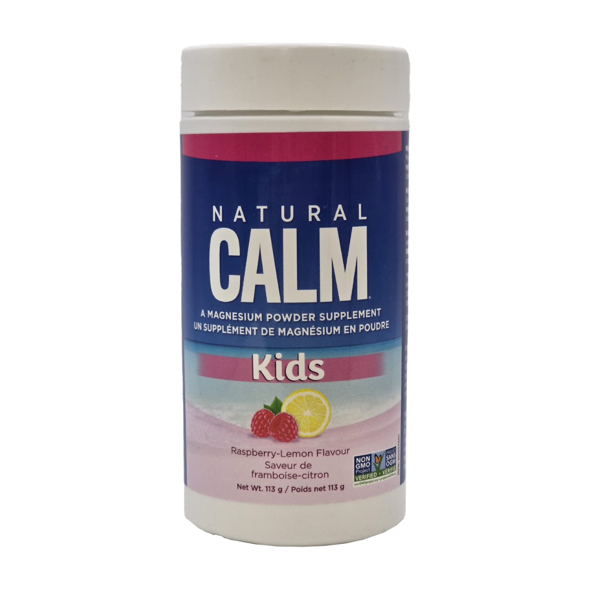 Natural Calm | Kids Magnesium Citrate Raspberry-Lemon Flavour Powder