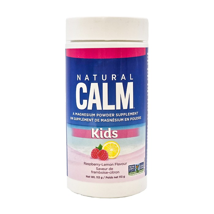 Natural Calm | Kids Magnesium Citrate Raspberry-Lemon Flavour Powder