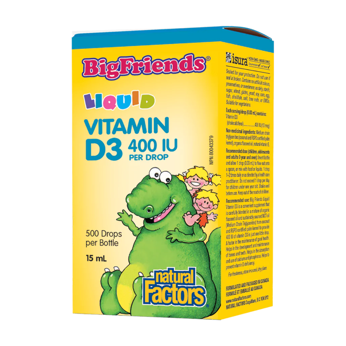 Natural Factors | Big Friends Vitamin D3 400IU Drops