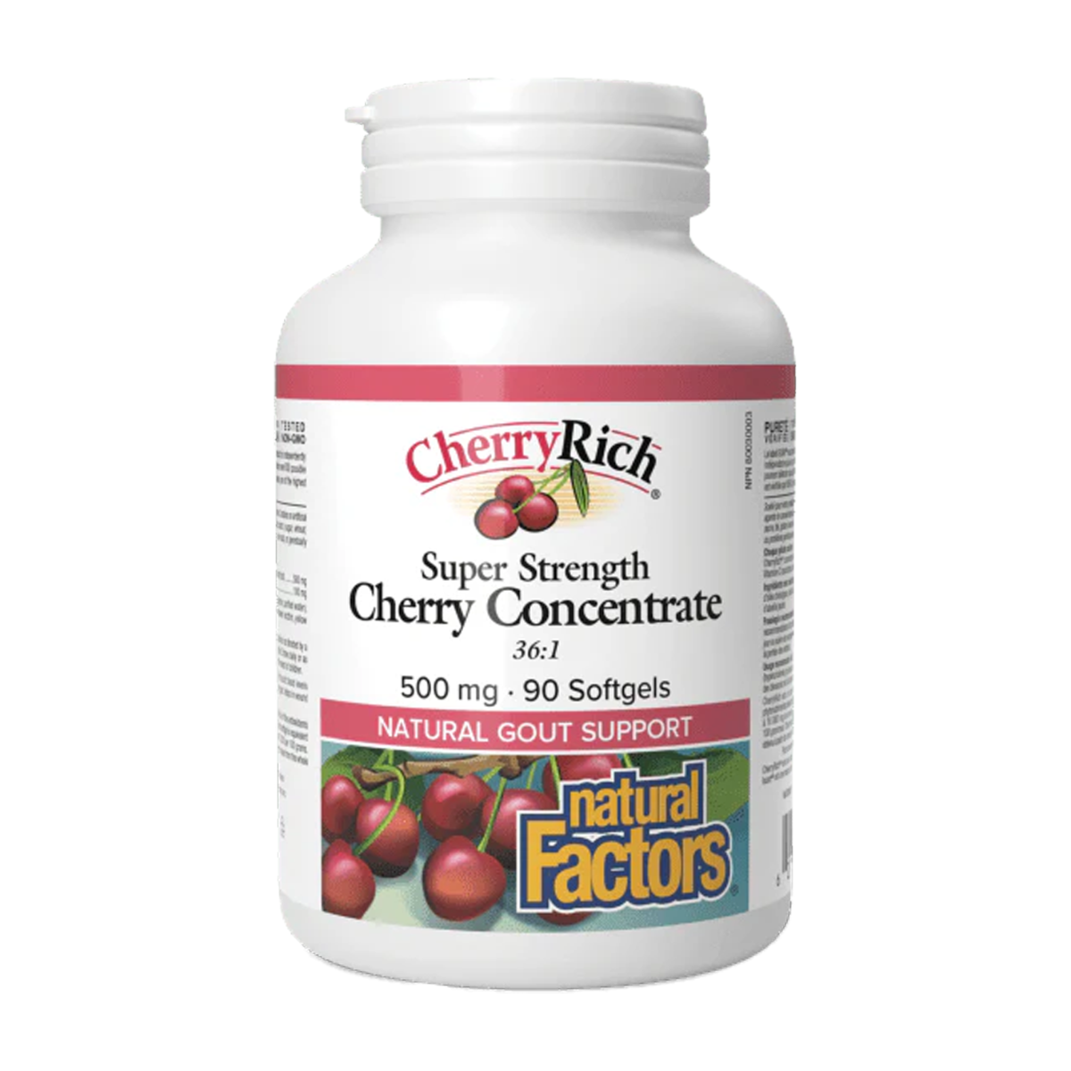 Natural Factors | CherryRich Super Strength Cherry Concentrate 36:1 500mg Softgels