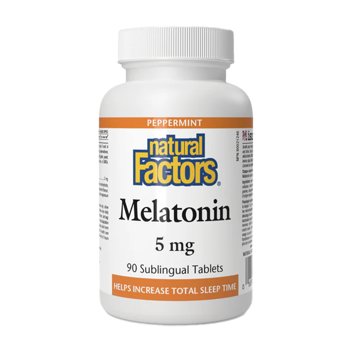 Natural Factors | Melatonin 5mg Peppermint Sublingual Tablets