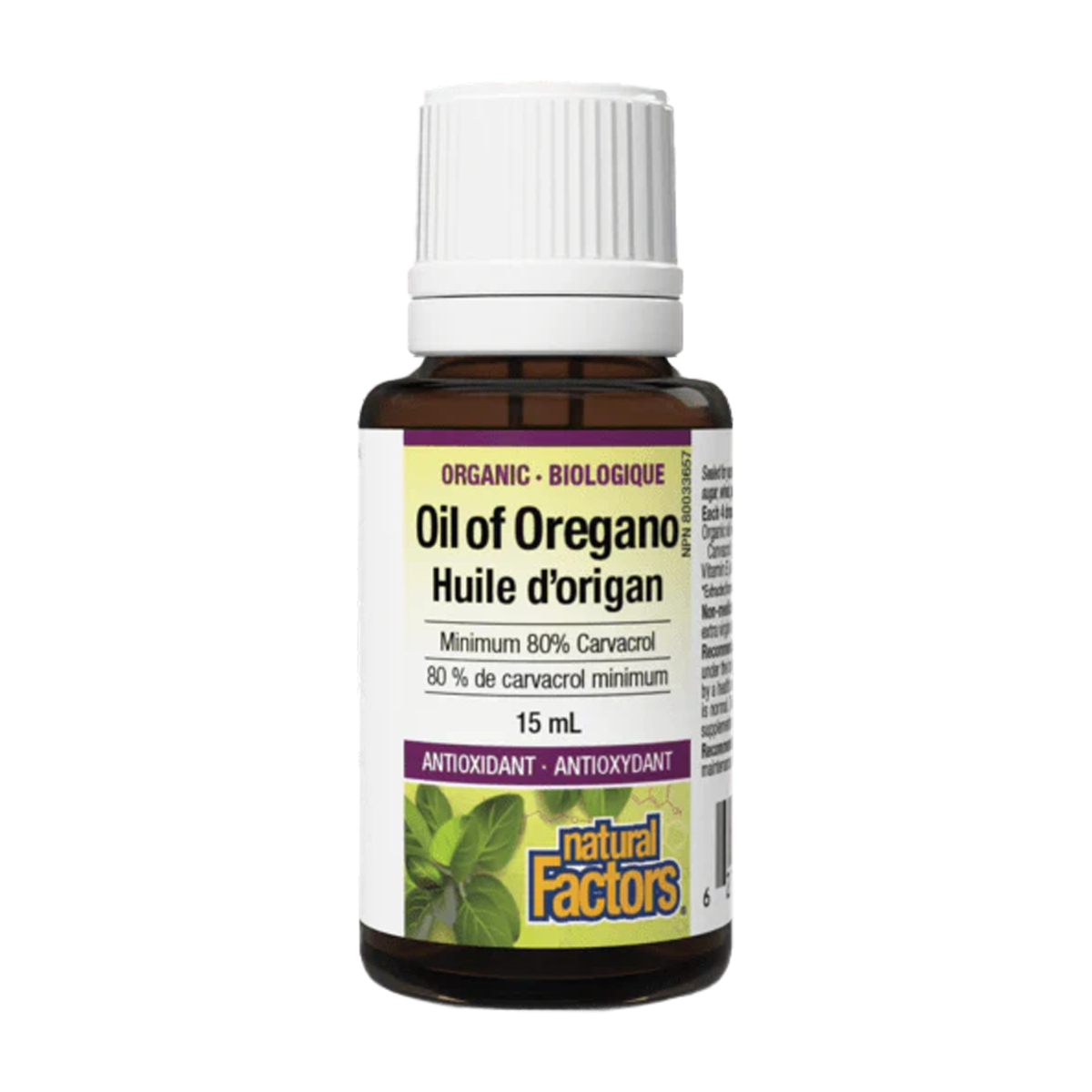 Natural Factors | Organic Oregano Oil Minimum 80% Carvacrol