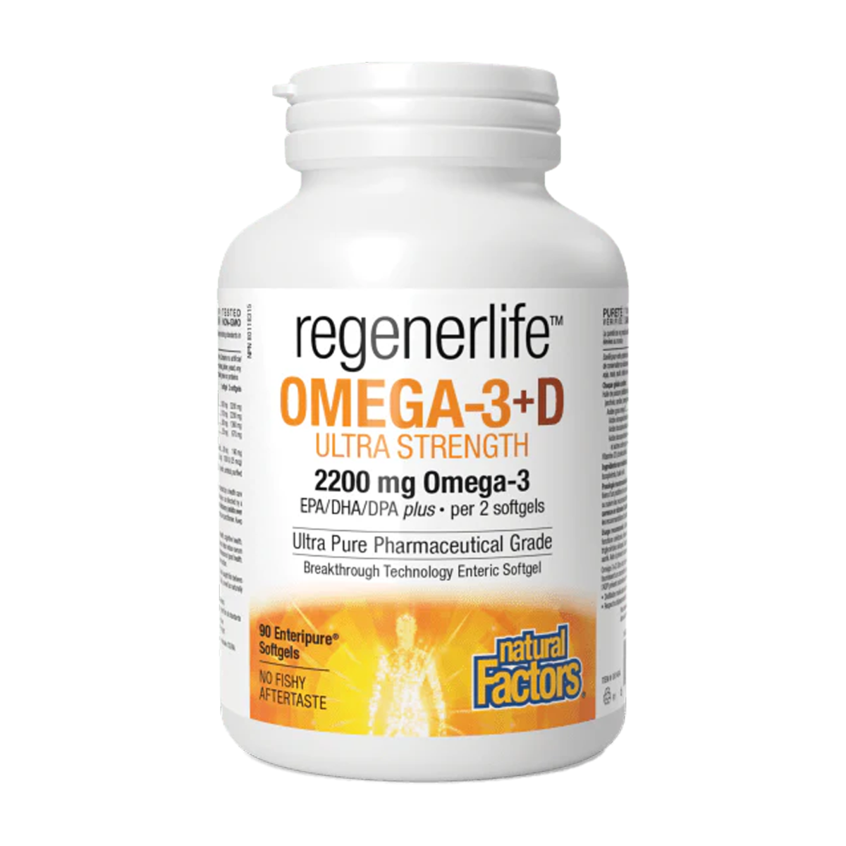 Natural Factors | Regenerlife Ultimate Strength Omega-3+D Softgels