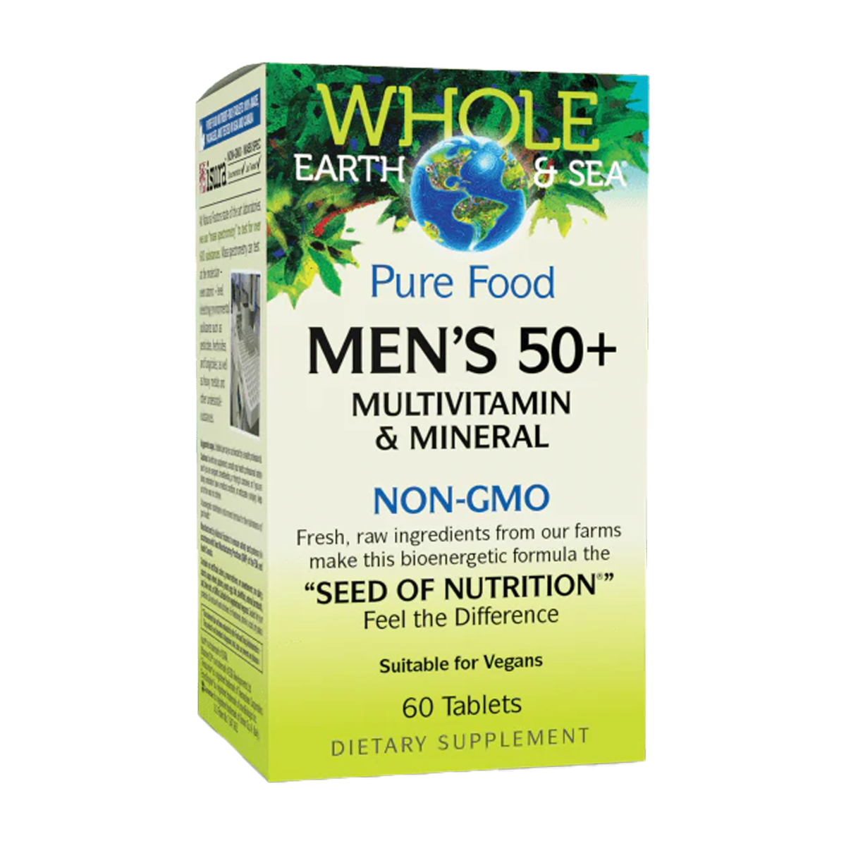 Natural Factors | Whole Earth & Sea Mens 50+ Multivitamin & Mineral Tablets
