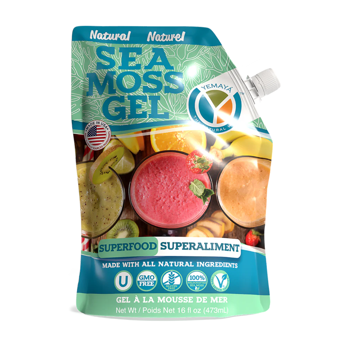 Yemaya Organic | Soursop Sea Moss Gel 473ml