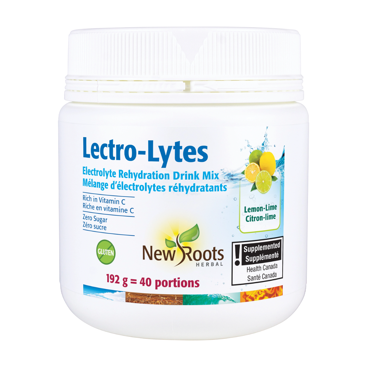 New Roots | Lectro-Lytes Lemon-Lime Electrolyte Rehydration Drink Mix
