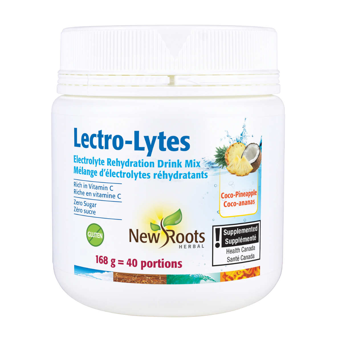 New Roots | Lectro-Lytes Coco-Pineapple Electrolyte Rehydration Drink Mix