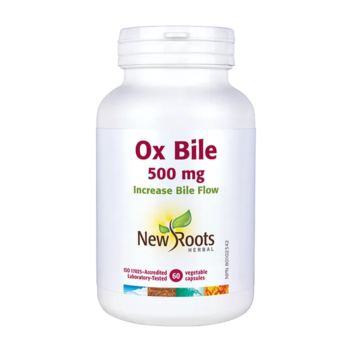 New Roots | Ox Bile 500mg Vegetarian Capsules