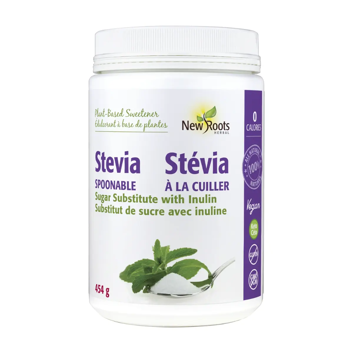 New Roots | Stevia Sugar Spoonable 454g