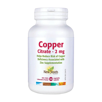 New Roots | Copper Citrate Veggie Caps 100's