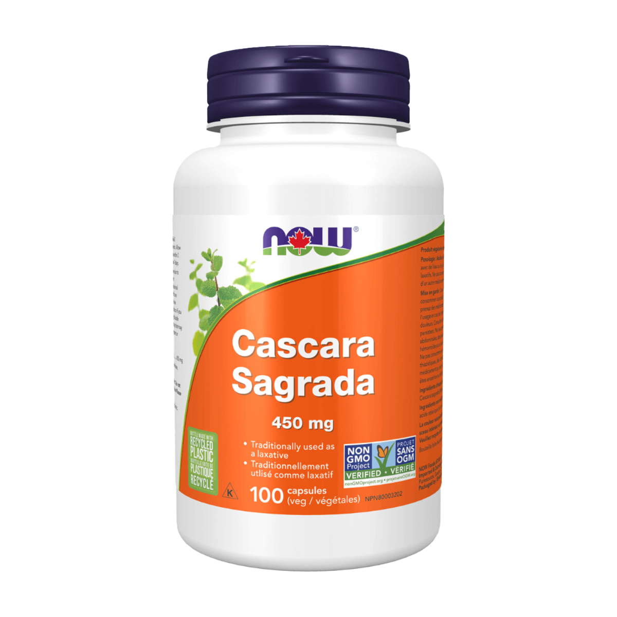 NOW | Cascara Sagrada 450mg Vegetarian Capsules