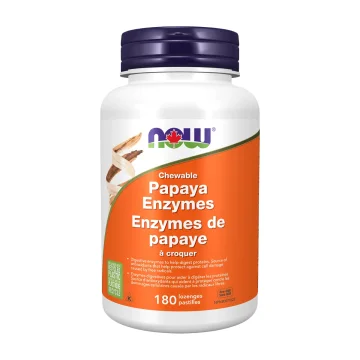 NOW | Chewable Papaya Enzymes Lozenges 180 Lozenges
