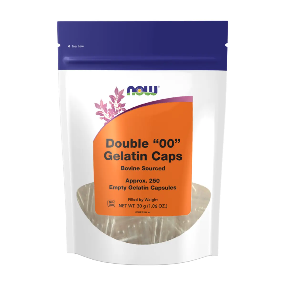 NOW | Empty Double "00" Gelatin Capsules