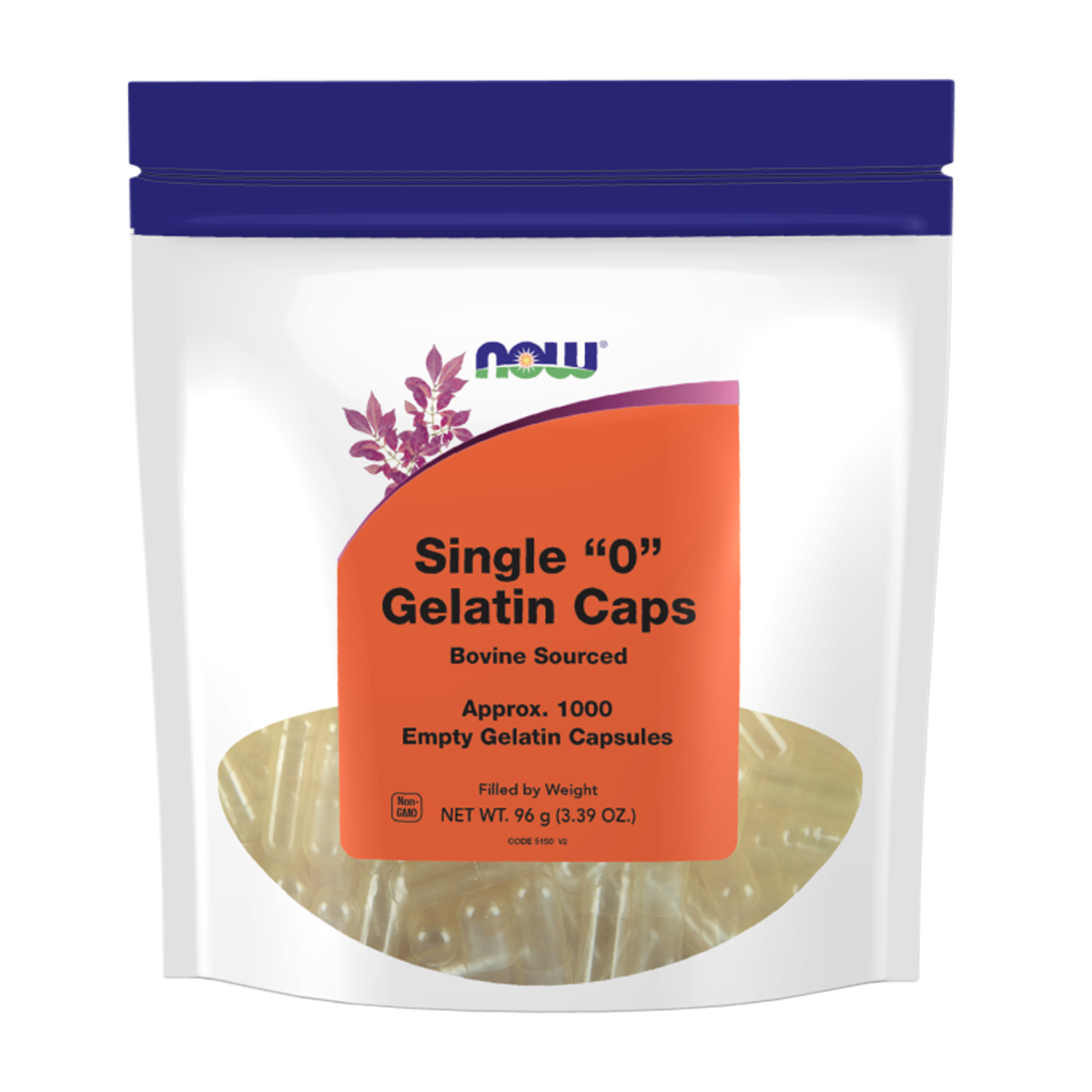 NOW | Empty Single "0" Gelatin Capsules