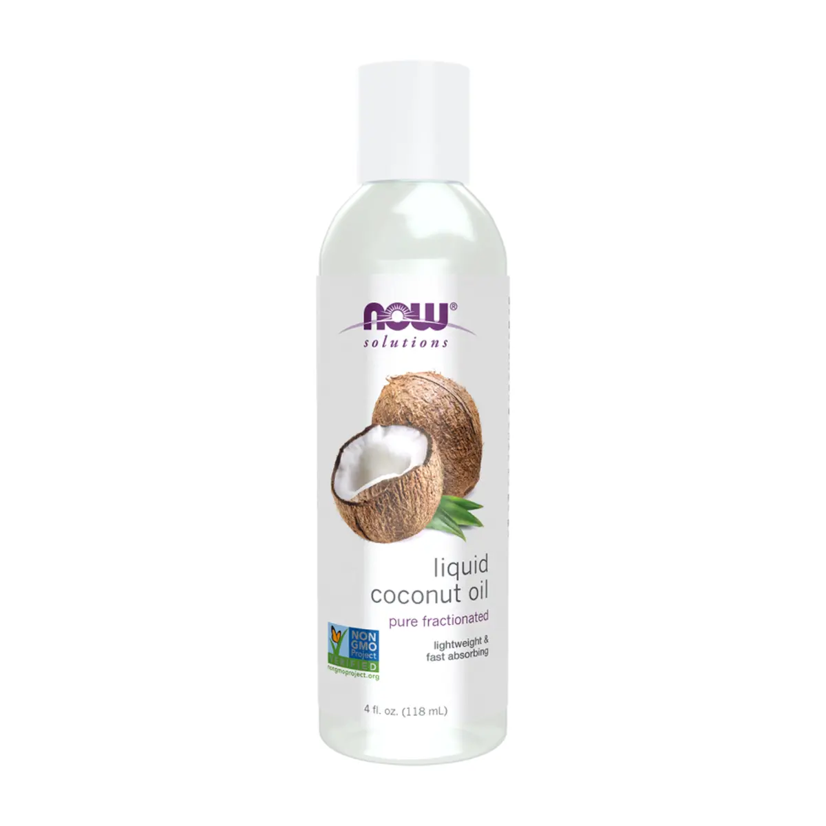 NOW Solutions | Fractionated Liquid Coconut Oil