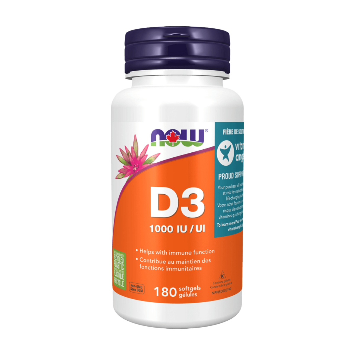 Now | Vitamin D3 1000IU Softgels