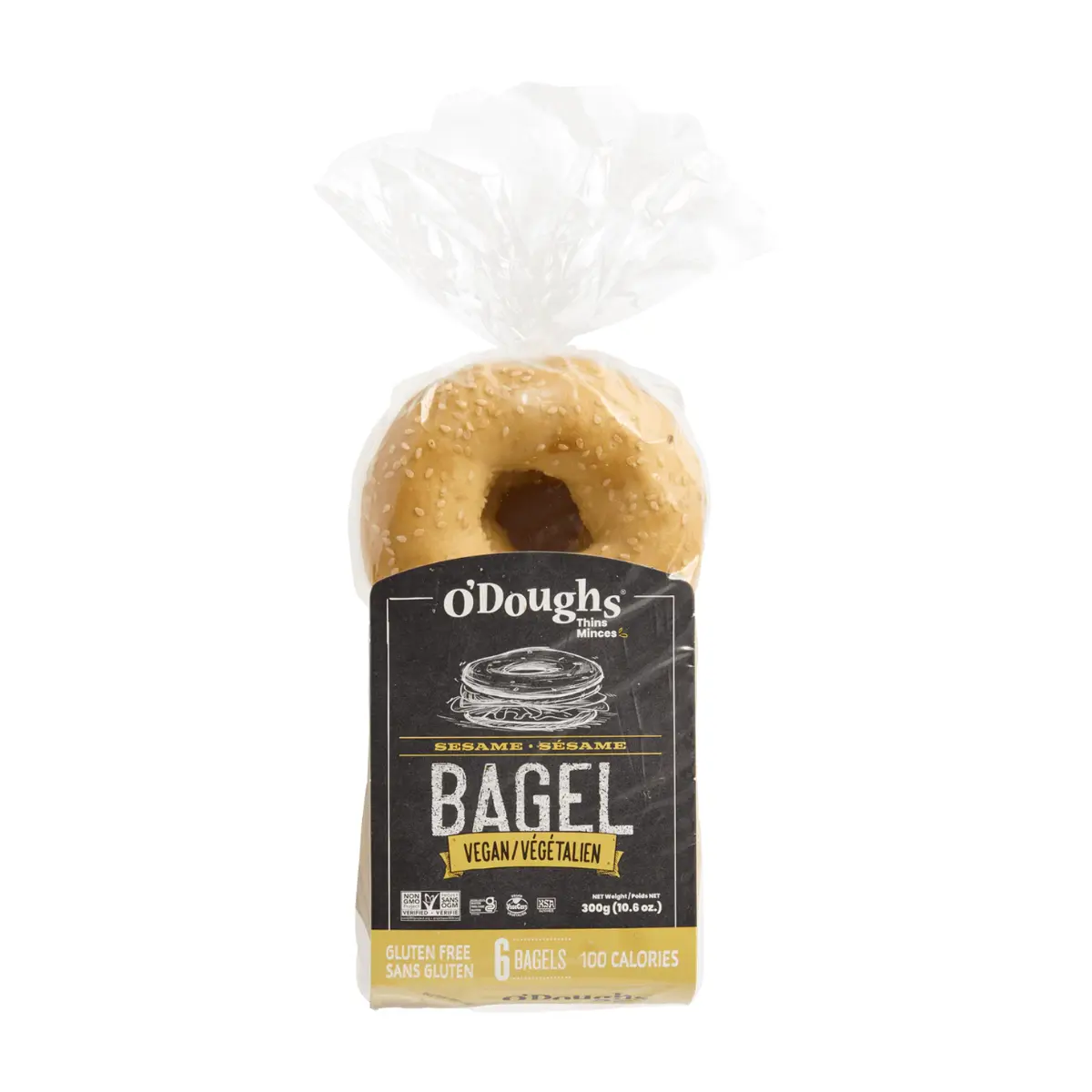 ODoughs | Sesame Bagel Thins 6pk 300g