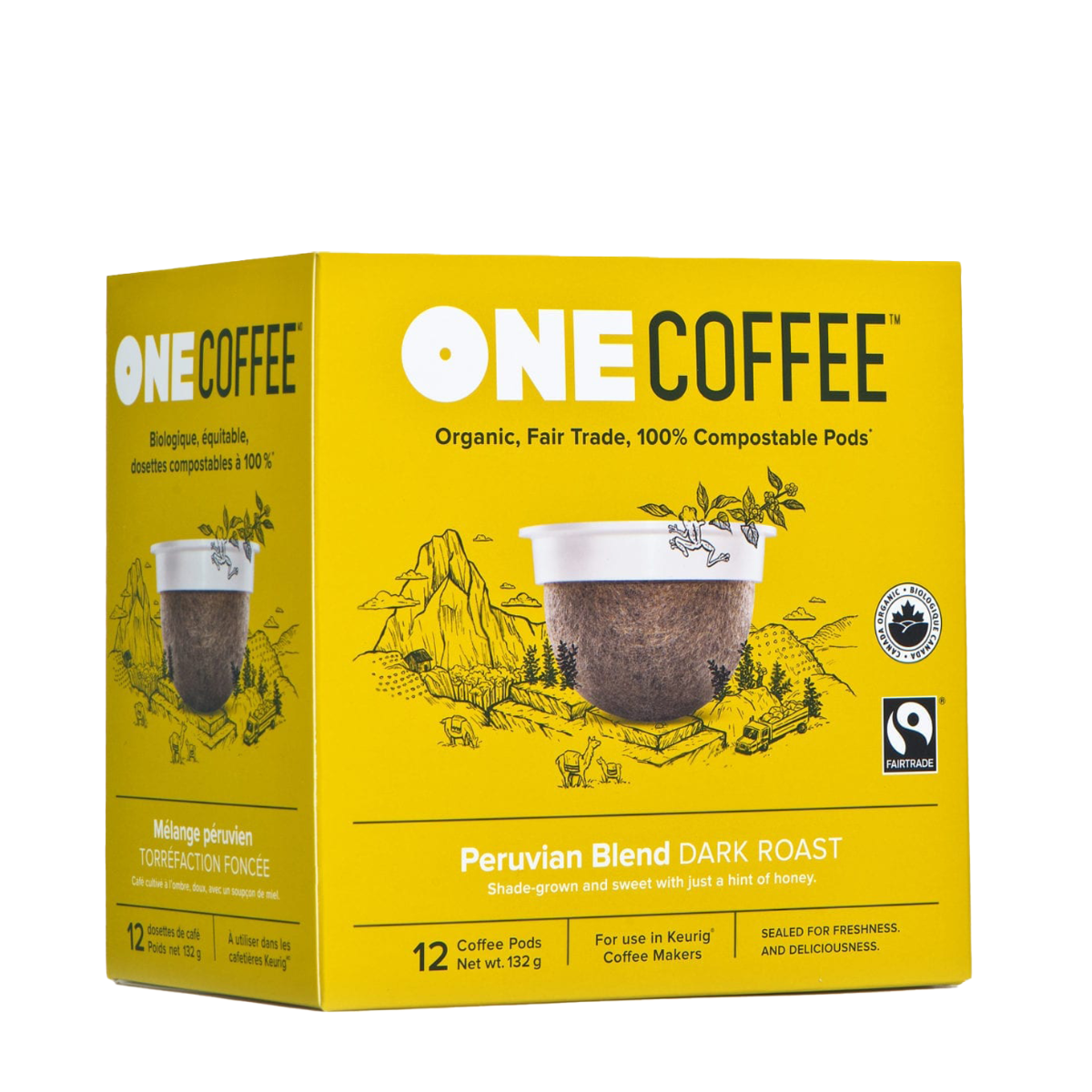One Coffee | Peruvian Blend Pods Dark Roast 12-Pods