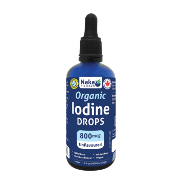 Naka Platinum | Organic 800mcg Iodine Drops 100ml