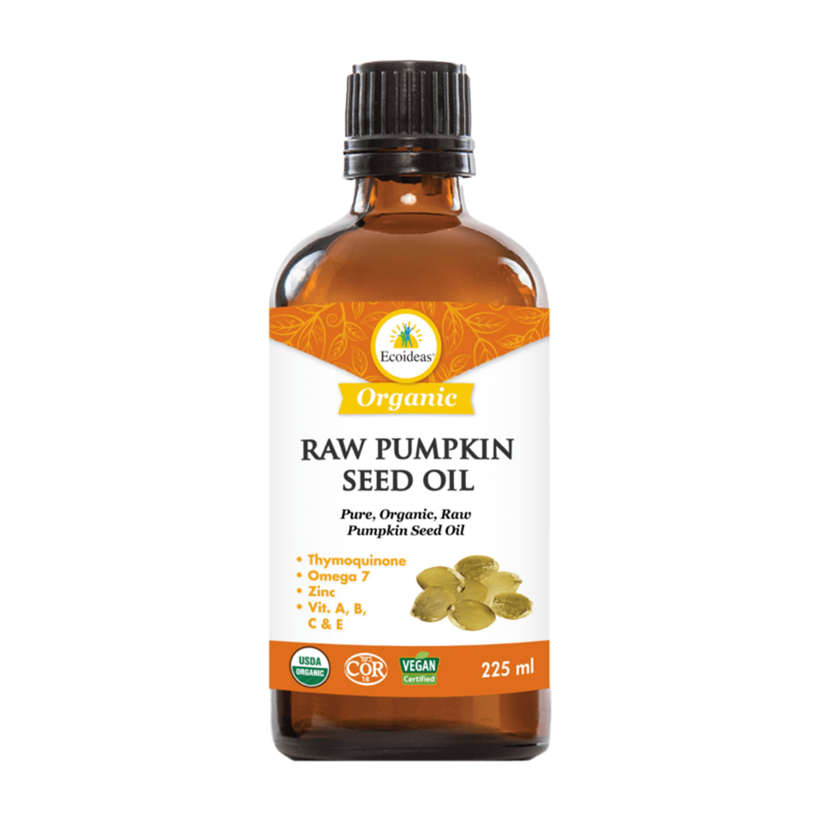 Ecoideas | Organic Raw Pumpkin Seed Oil 225mL