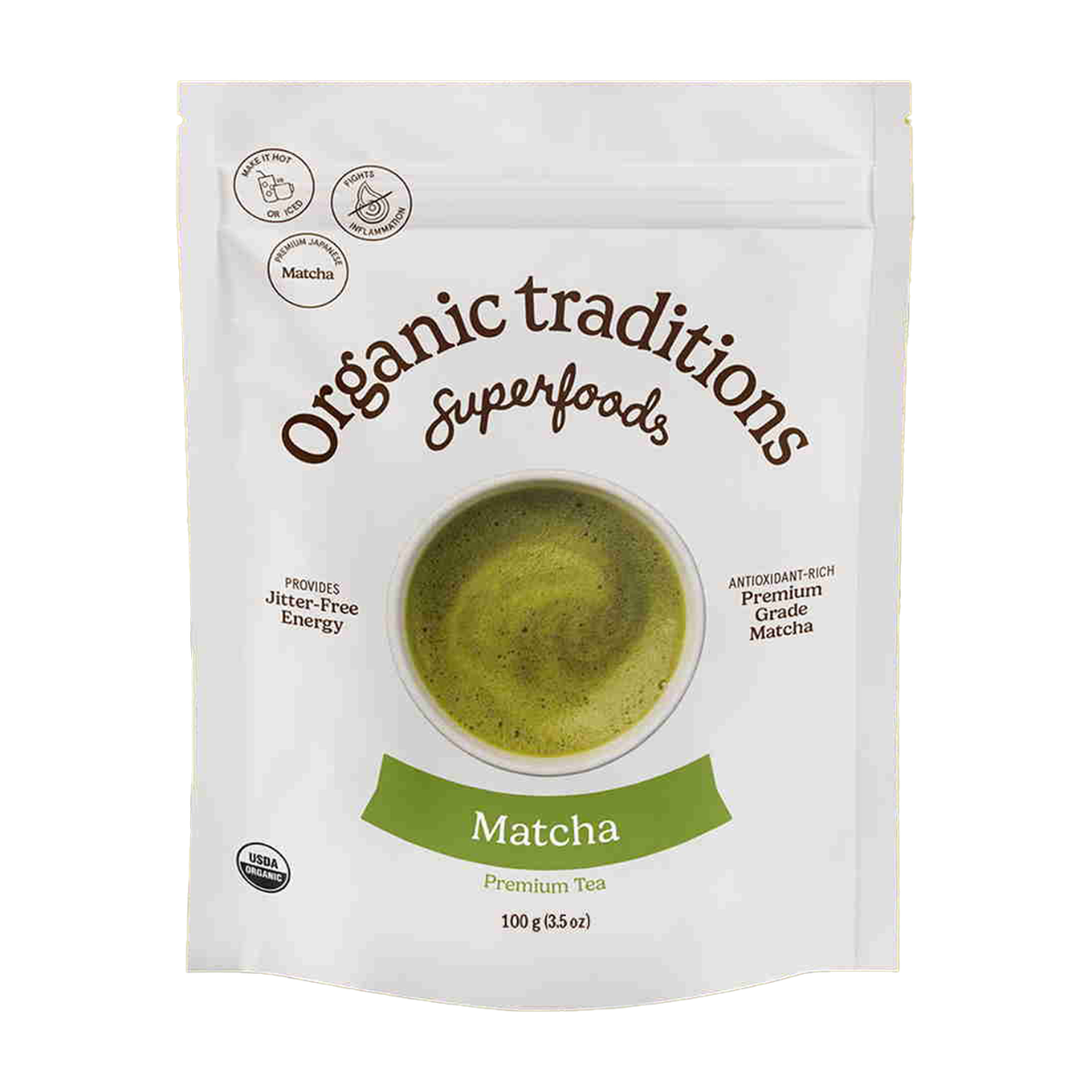 Organic Traditions | Premium Matcha Tea Powder 100g