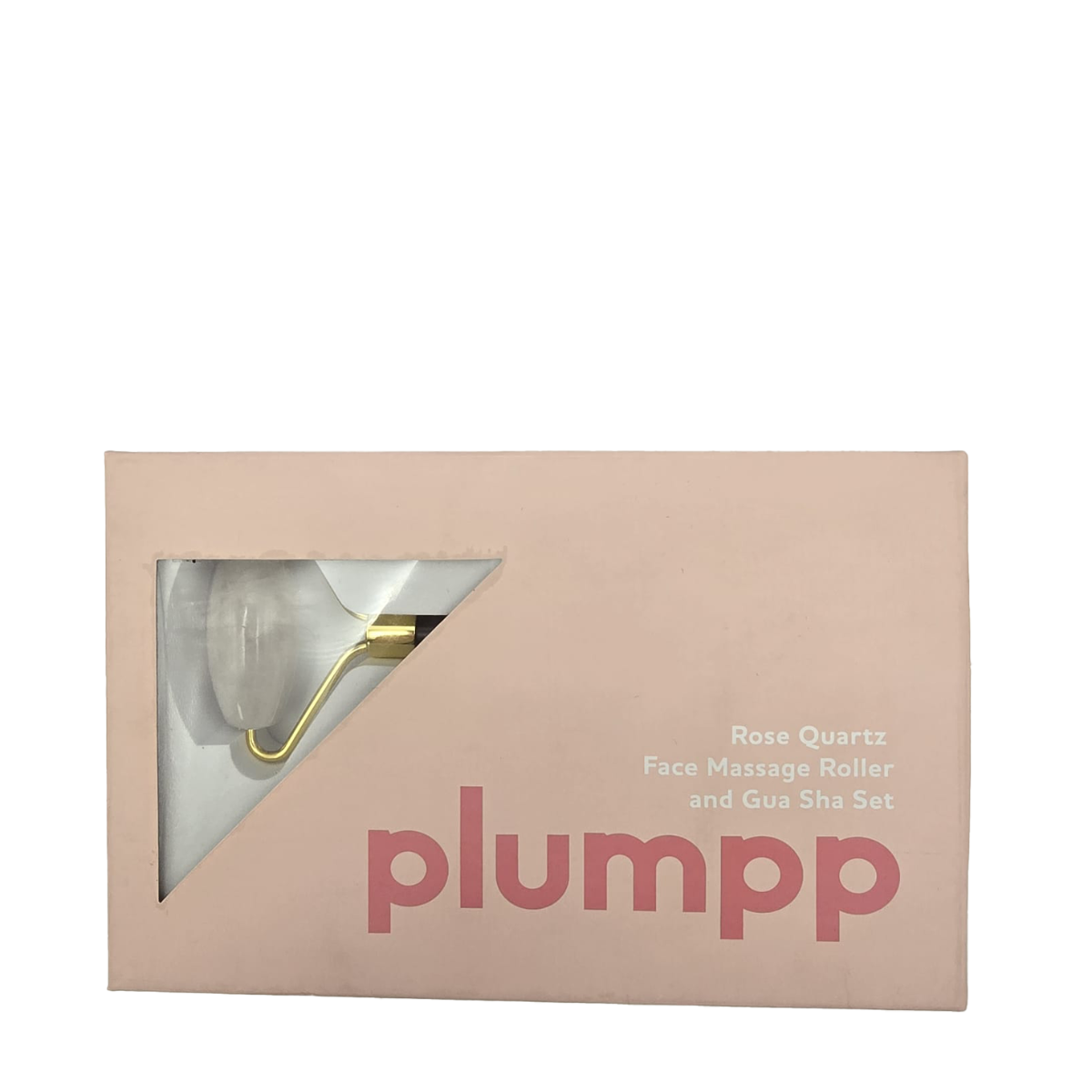 Plumpp | Rose Quartz Face Massage Roller & Gua Sha Set