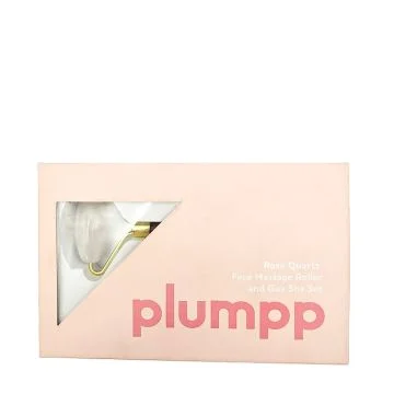 Plumpp | Rose Quartz Face Massage Roller & Gua Sha Set