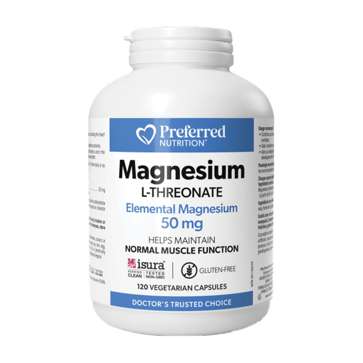 Preferred Nutrition | Magnesium L-Threonate 120 Veggie Capsules
