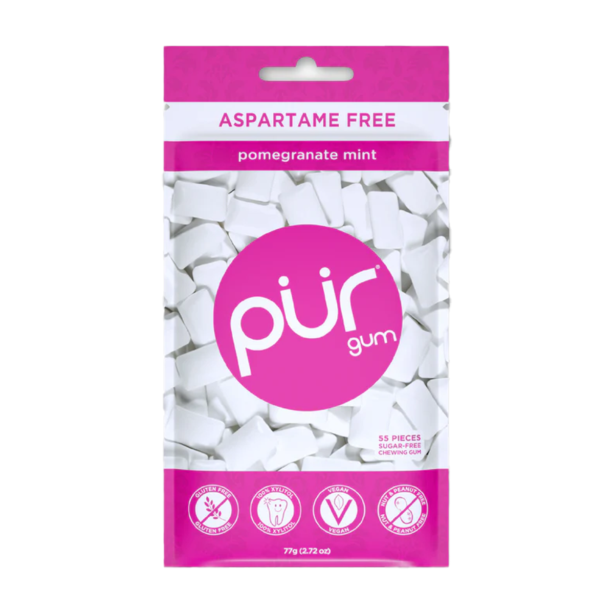 Pur | Pomegranate Mint Gum Bag 77g