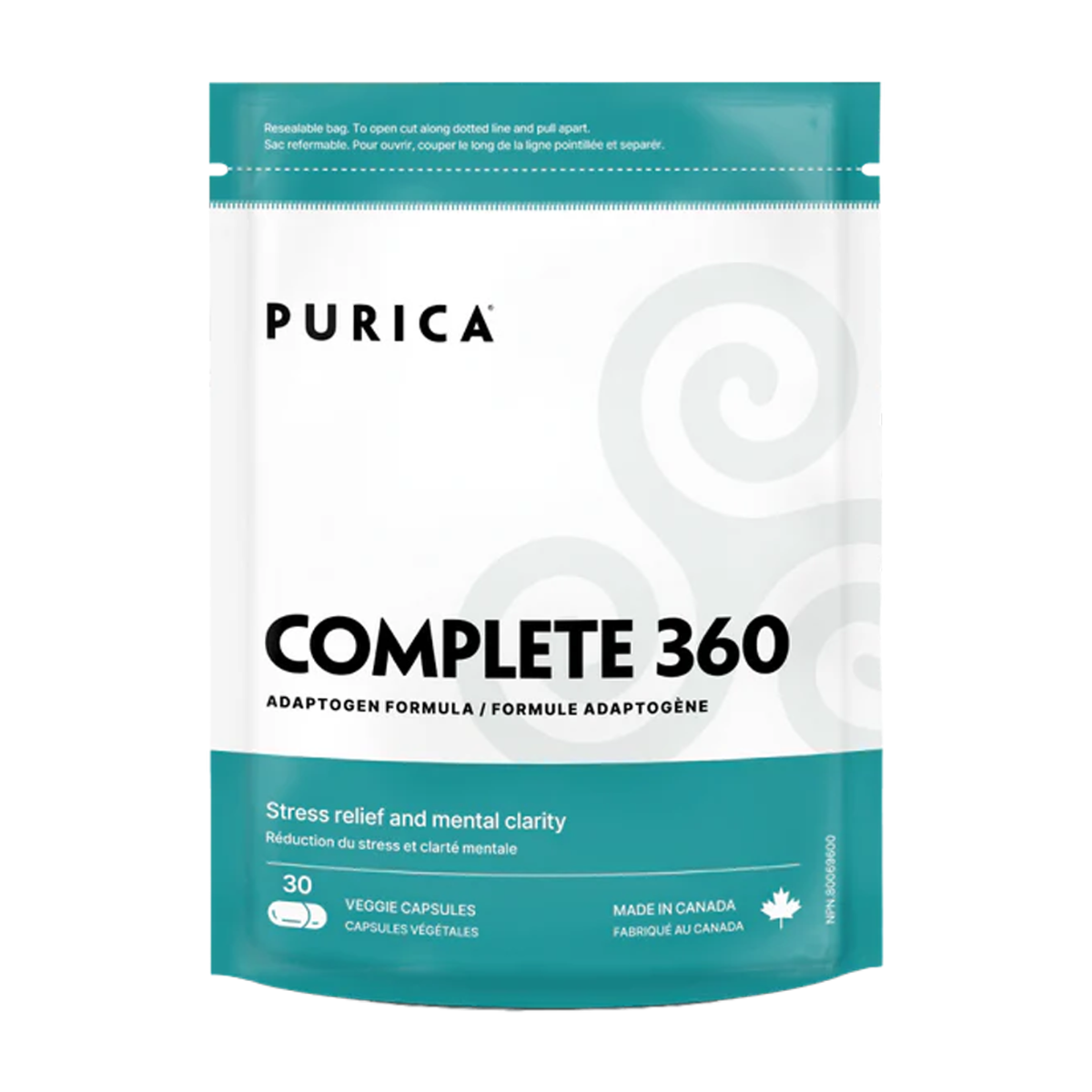 Purica | Complete 360 Stress Relief & Immune Support Veggie Capsules