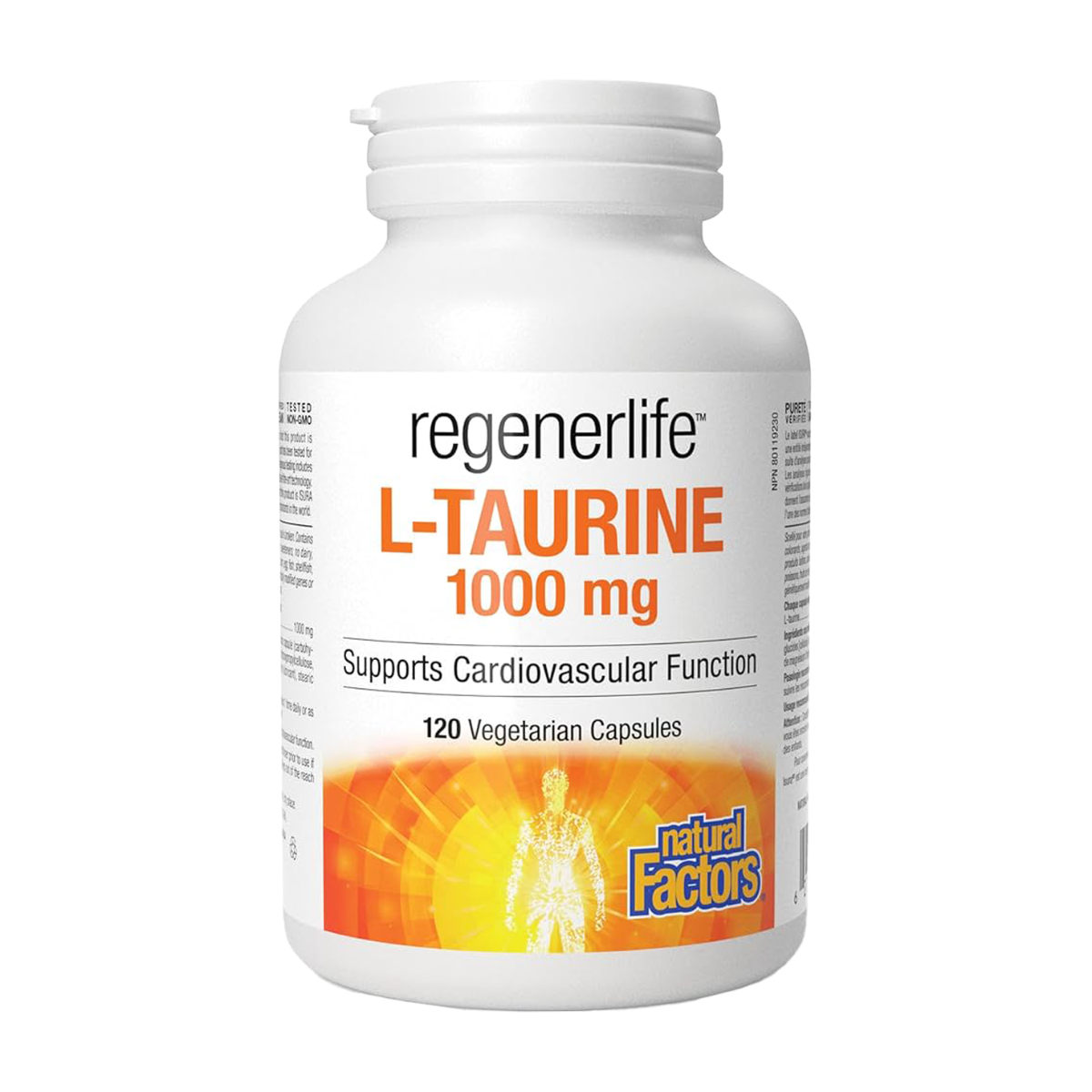 Natural Factors | Regenerlife L-Taurine 1000mg Vegetarian Capsules