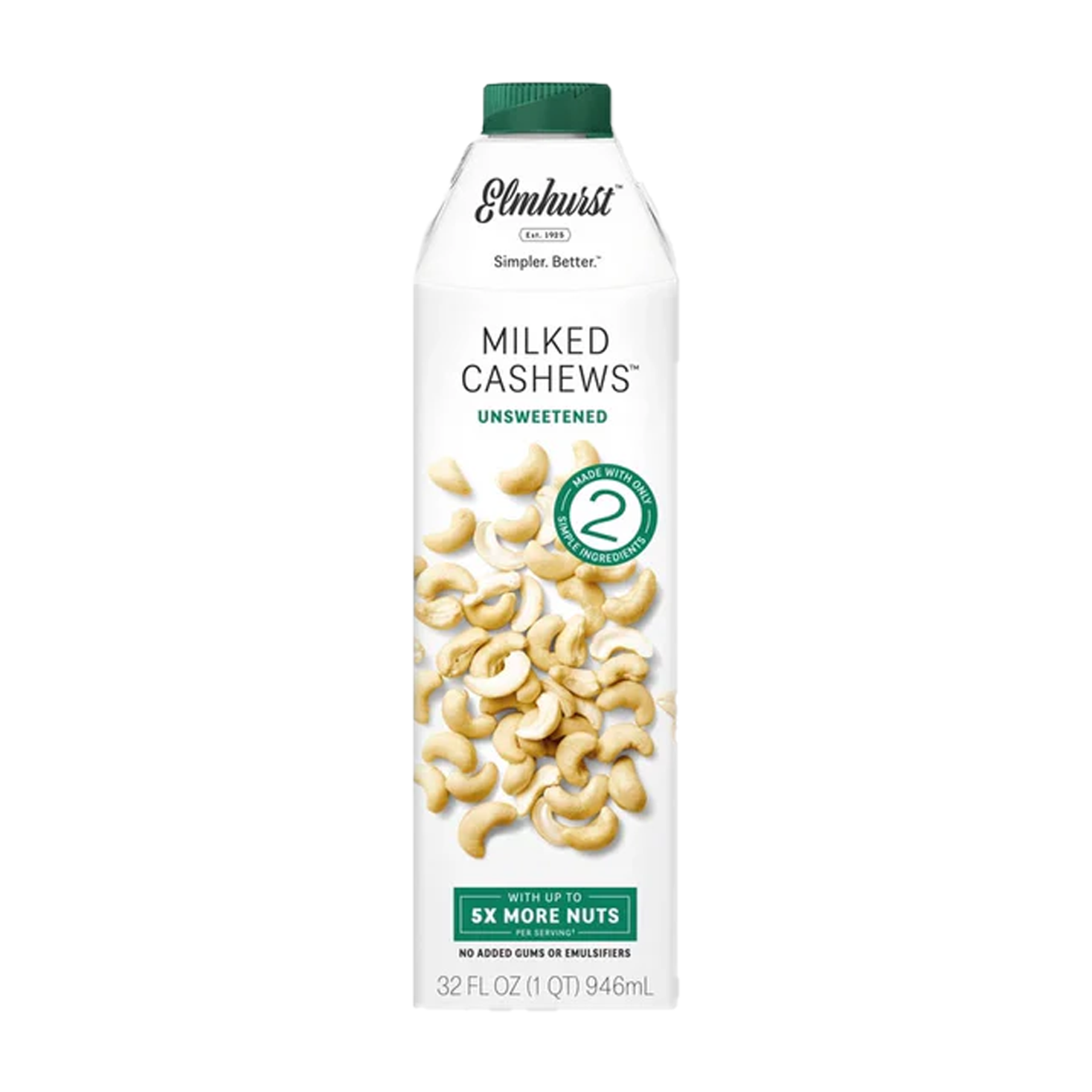 Elmhurst | Cashew Milk Unsweetened 946ml