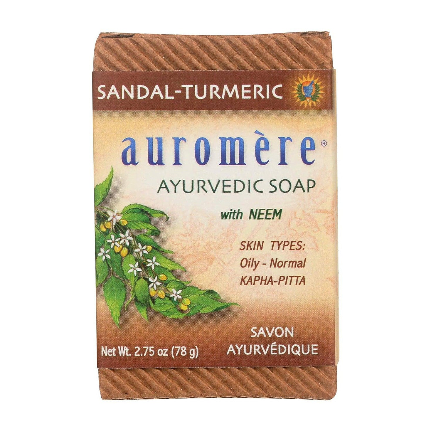 Auromere | Sandal & Turmeric Ayurvedic Bar Soap