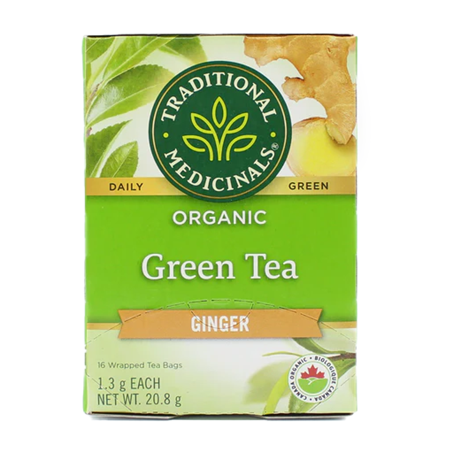 Traditional Medicinals | Ginger Green Tea 16 Bags