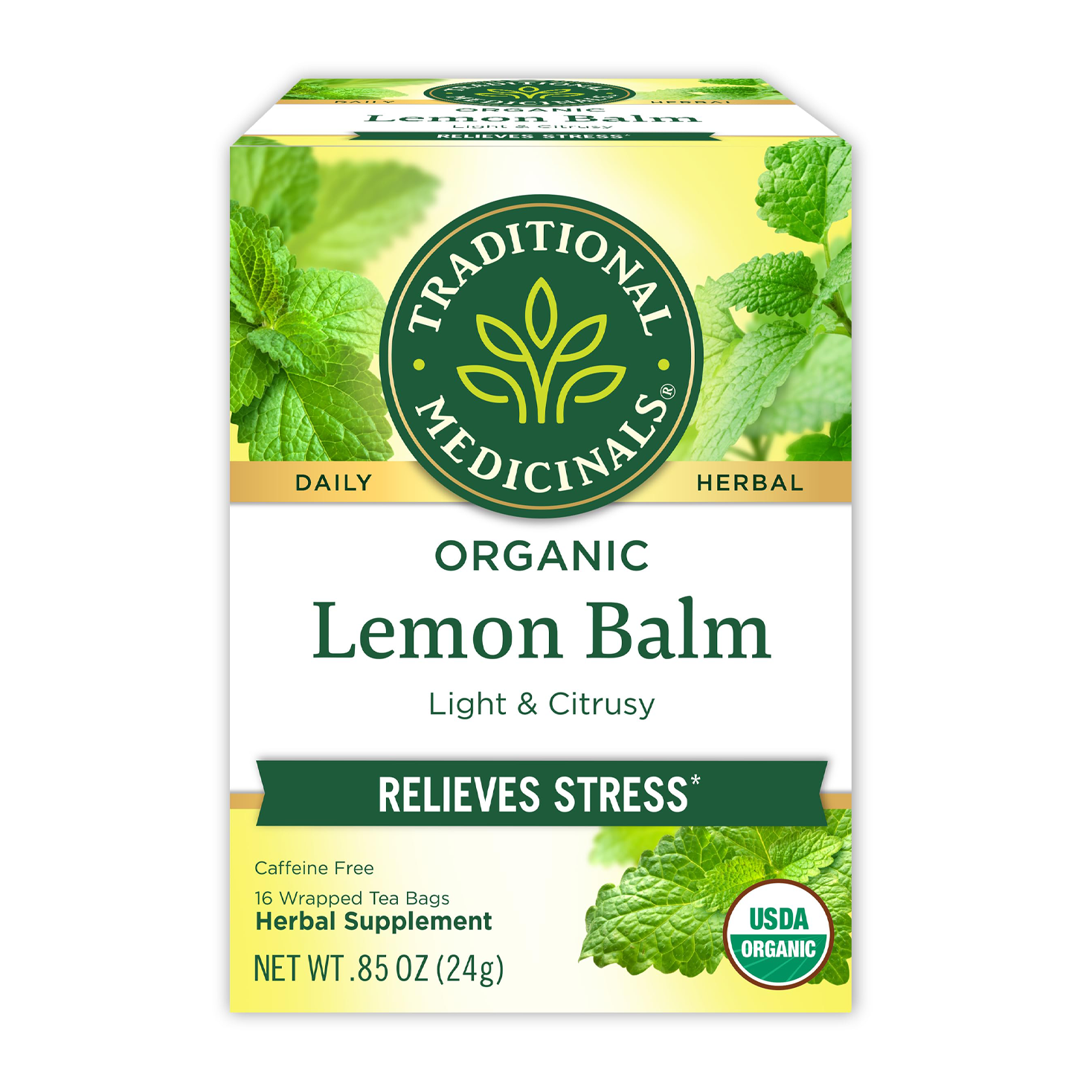 Traditional Medicinals | Lemon Balm Herbal Tea 16 Bags