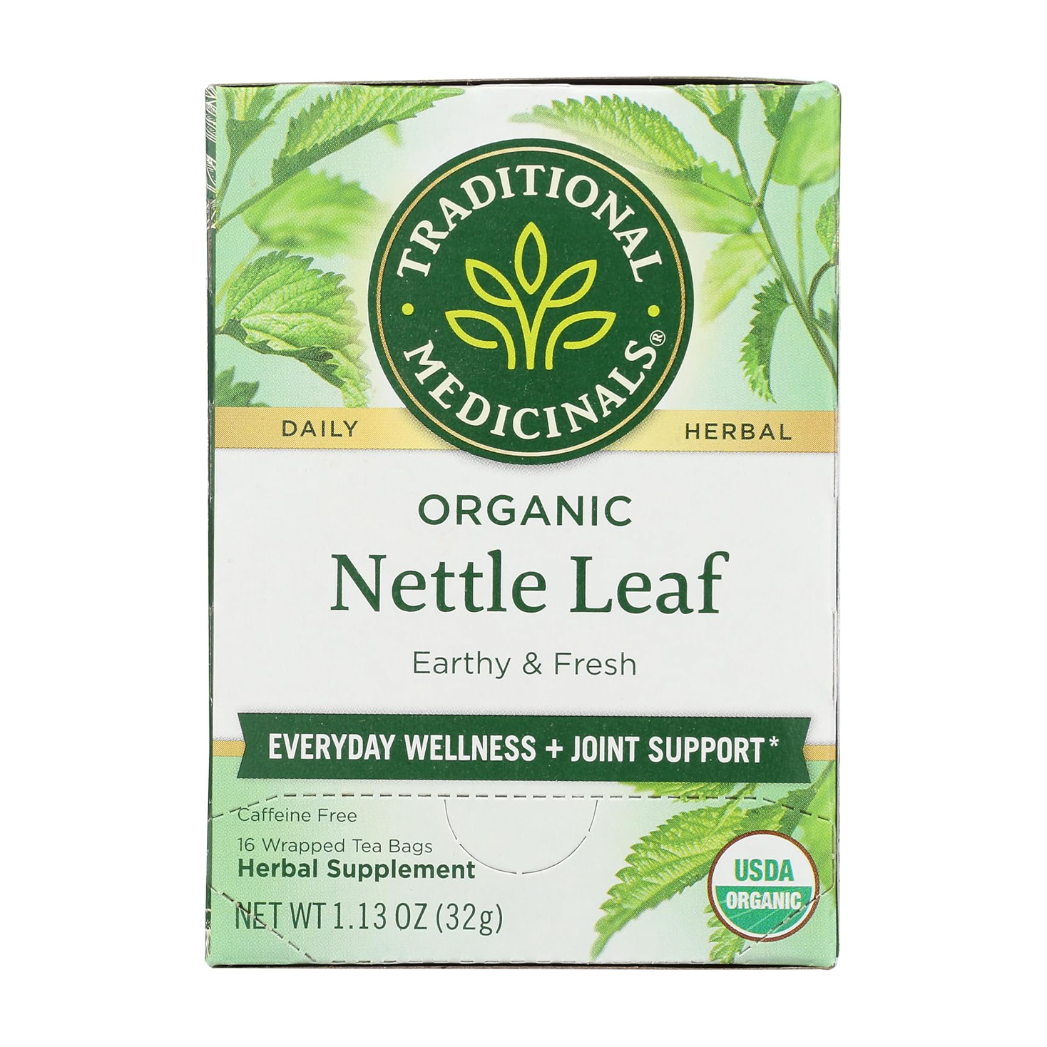 Traditional Medicinals | Nettle Leaf Herbal Tea 16 Bags